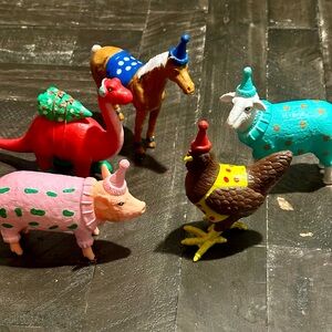 Ankyo Birthday Party Animal Cake Toppers